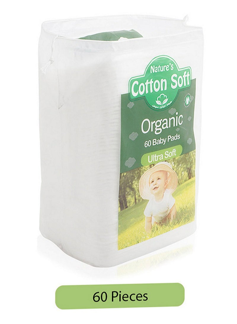 Nature'S Cotton Soft Organic Baby 60 Pads